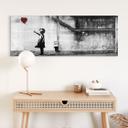 Akrylbillede Banksy - Pige med ballon - Panorama