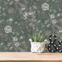 Papier peint fleuri sans PVC - Papier peint intissé Floral de A.S. Création Vert Blanc Rose 386362
