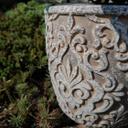 Betonnen Bloempot met Versiering