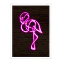 Póster Flamingo - Luz de neón