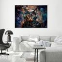 Canvasbillede, Futuristisk abstrakt kat