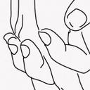 Fototapet Line Art - Elskende, der holder hinanden i hånden - Lizde