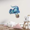 Wallsticker De små drager - Kristallklau