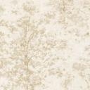 Papier peint intissé Astrid Whispering Woods beige crème métallique - papier peint forêt arbres aqua