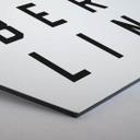 Hexagon - Alu-Dibond - Typografi Berlin