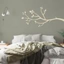 Decoración en madera rama con hojas | Decoración de pared natural - Álamo