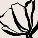 Fotomural Line Art Poppy - Cats & Dotz