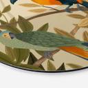 Tableau sur alu-Dibond rond Goed Blauw - Paradis