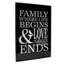Wanddecoratie Family - Love will never end