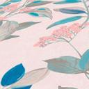 Papel pintado Floral con flores blanco colorido - Papel pintado no tejido estilo acuarela floral