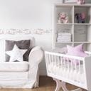 A.S. Création Lovely Kids Frise autocollante enfant - Rosé, Gris