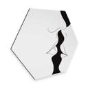 Hexagone - Alu-Dibond Nordic Creators - White Kiss