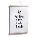 Plakat - Love to the moon and back