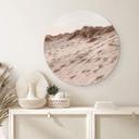 Tableau sur alu-Dibond rond 1X Studio - plage de sable
