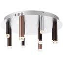 Deckenleuchte Eddy, braun, 21,5 x 50,5 cm, Metall Deckenlampe