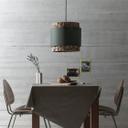 Pendelleuchte Till, beige, 140 x 35 cm, Textil Lampe