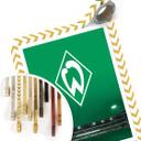 Póster Logotipo del Werder Bremen con tribuna