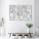 Canvasbillede, Geometrisk beton 3D abstrakt