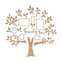 XXL Árbol genealógico Familia - MDF naturaleza