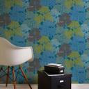 Architects Paper Floral Impression - Papier peint intissé de forêt, bleu