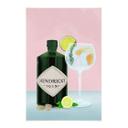 Tekstil plakat Gin og tonic-cocktail - Lizde