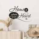 Wallsticker -  Home is where your heart is