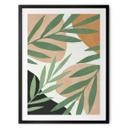 Póster de ramas abstractas con aspecto tropical - Costa