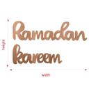 Décoration en bois placage acajou - Ramadan Kareem