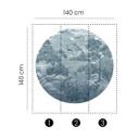 Fujiyama digital tapet i 1,4 m x 1,4 m Fashion for Walls 4 af Guido Maria Kretschmer