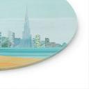 Glasbillede - Dubai Beach - Burj Al Arab - Rivers - Rundt
