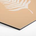 Hexagon Dibond Silhuet af bregneblad - 1X Studio