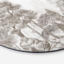 Wanddecoratie Bos met boslandschap in beige - Ms Tiff - Alu-Dibond Rond