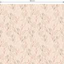 Tapet med mønster Grafiske blomster - blomsterfelt beige