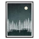 Póster Kubistika - Pequeña luna de invierno