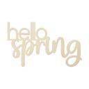 Vægdekoration Popler træ hello spring