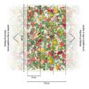 Blomstereng fototapet farverig grøn - nonwoven tapet med blomstermotiver - romantisk design