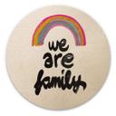 Cuadro de madera Somos familia - Treechild - Redondo