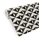 Tapet med mønster Geometriske ornamenter i sort-beige - Treechild