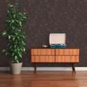 tapet med raffiamønster sort guld - non-woven tapet med metallic effekt - tekstureret tapet