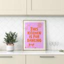 Póster Diciendo Esta cocina es para bailar - Ohkimiko