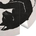 Tapet cirkel Katte Ying & Yang - Tunaboylu - vliesetapet/selvklæbende non-woven tapet