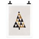 Póster geométrico del árbol de Navidad - Orara Studio