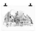 Póster Fráncfort - Blanco y negro - Love your City
