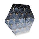Hexagon Dibond Fredriksson - Blue & Gold