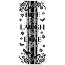 Sticker mural - Bordure Live laugh Love