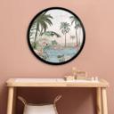 Póster Kikki Belle - Flamingo Oasis - Redondo