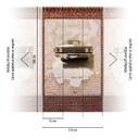 tapet veteranbil brun beige - non-woven tapet moderne vægge - mat og glat