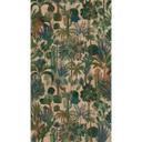 Jungle grøn beige - non-woven tapet med plantemotiv - eksotisk design