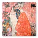 Glasbillede - Klimt - Veninderne - Firkantet