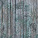 LeavesOnWall træ tapet i gråbrun - non-woven tapet Designwalls 2 - 2,55 x 3,5 m
